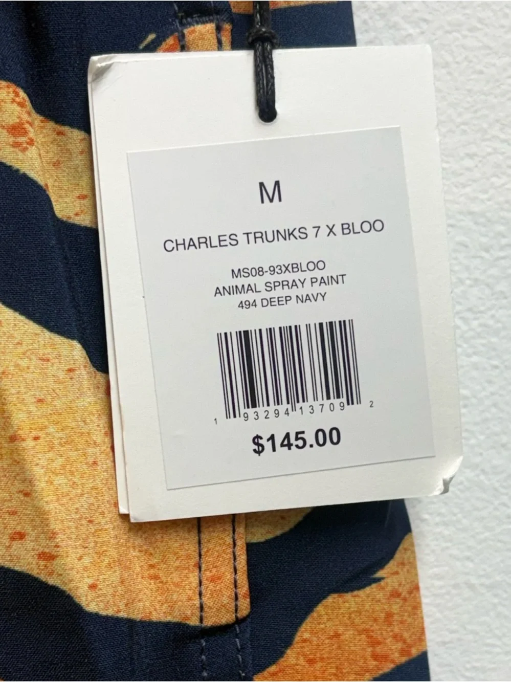 NWT Onia Charles swim shorts trunks  in Animal Paint Print size M